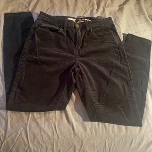 Mossimo Black Velvet high rise Skinny Size 8/29